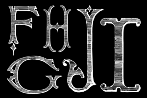 Alternative view of Victorian Alphabets Five Font