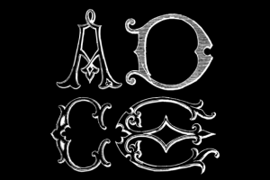 Alternative view of Victorian Alphabets Four Font