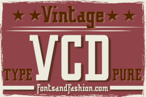 Alternative view of Vintage College Dept Pure Font