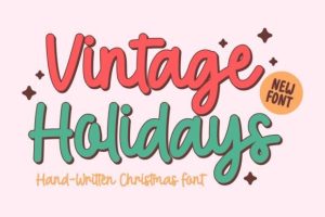 Vintage Holidays Font