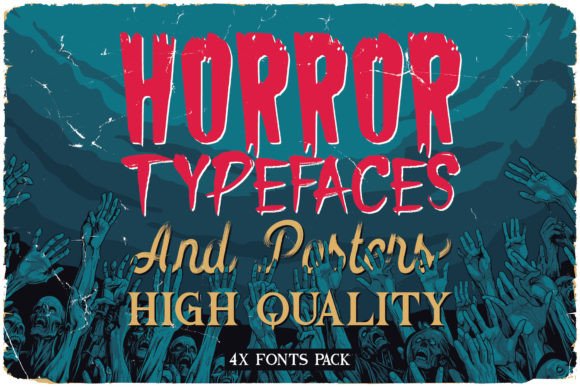 Vintage Horror Movies Bundle Font