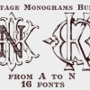 Vintage Monograms Pack Font