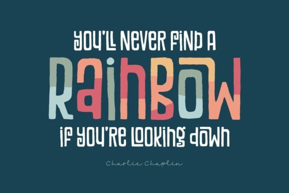 Vintage Rainbows Font - Image 4