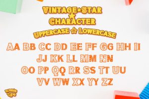 Alternative view of Vintage Star Font