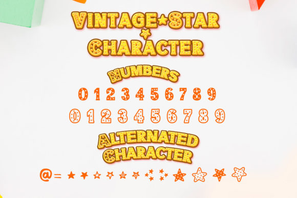 Vintage Star Font - Image 3