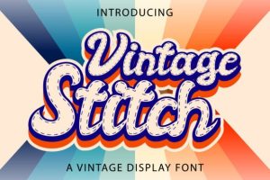 Vintage Stitch Font