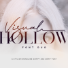 Visual Hollow Font