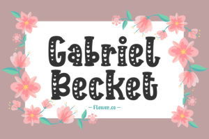 Alternative view of Waiting About It Font