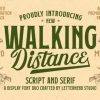 Walking Distance Font