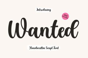 Wanted Font