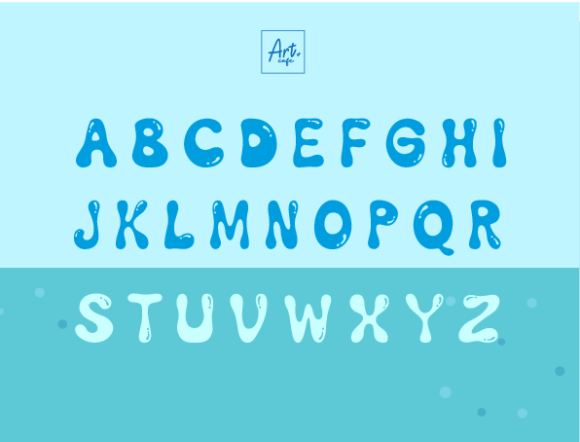 Water Splash Font - Image 2