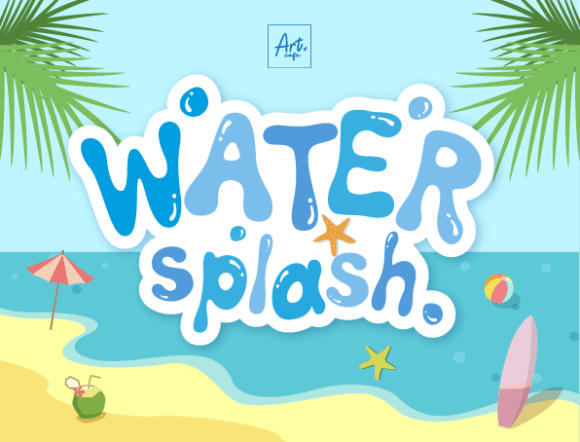 Water Splash Font