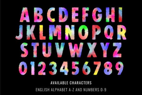 Watercolor Splash Font - Image 2