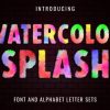 Watercolor Splash Font