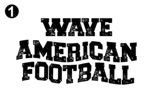 Alternative view of Wave American Football Font