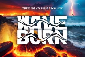 Wave Burn Font