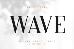 Wave Font
