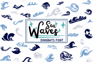 Waves Sea Font