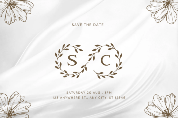 Wedding Day Monogram Font - Image 4