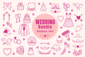 Wedding Doodle Font