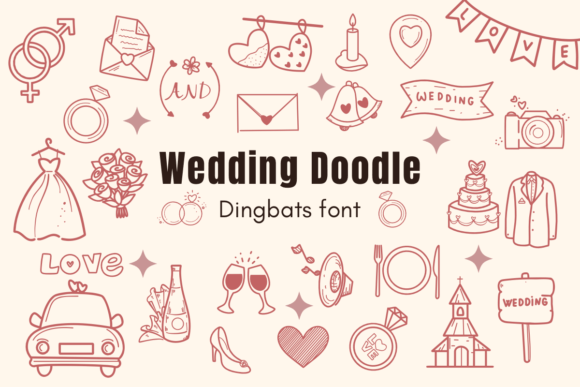 Wedding Doodle Font