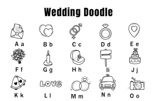 Alternative view of Wedding Doodle Font