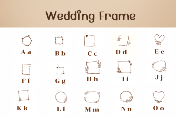 Wedding Frame Font - Image 2
