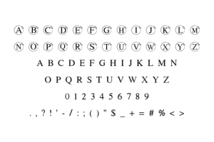 Alternative view of Wedding Monogram Font