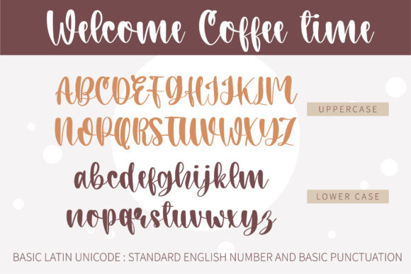 Welcome Coffee Time Font - Image 2