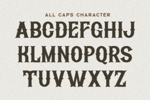 Alternative view of Western Heritage Font