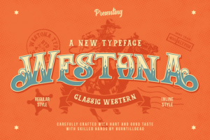 Alternative view of Westona Font