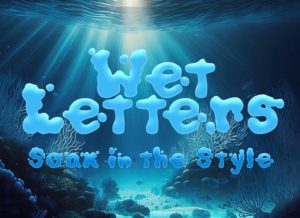 Wet Letters Font