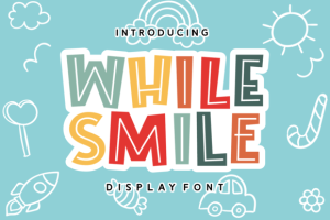 While Smile Font