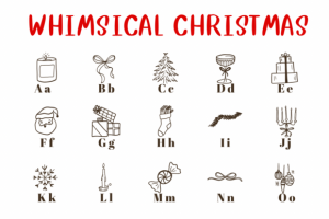Alternative view of Whimsical Christmas Font