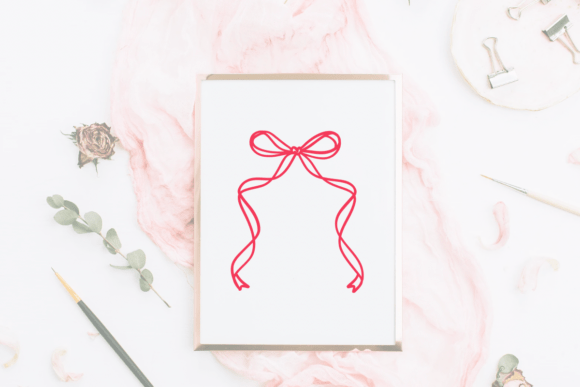 Whimsical Ribbon Bow Font - Image 5