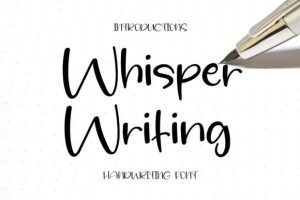 Whisper Writing Font