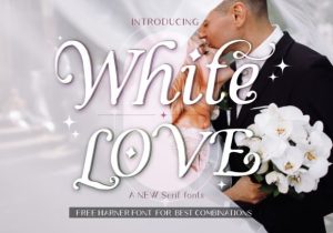 White Love Font