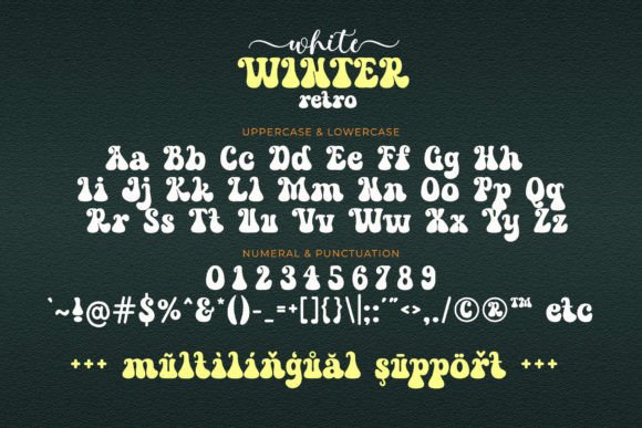 White Winter Font - Image 9
