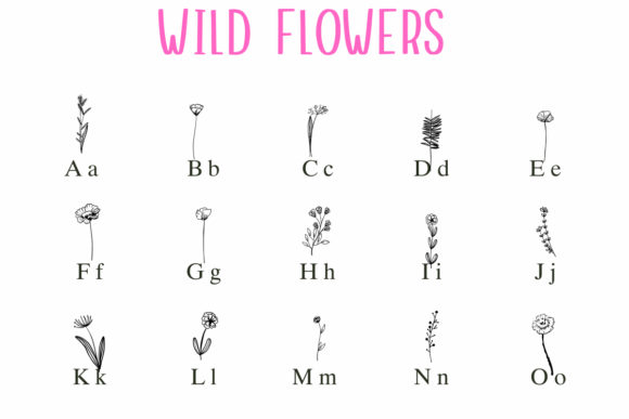 Wild Flowers Font - Image 2