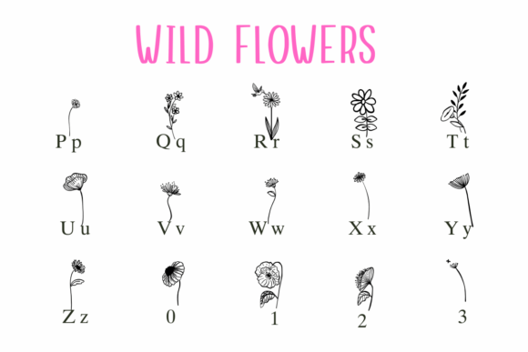 Wild Flowers Font - Image 3