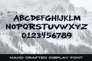 Alternative view of Wildstroke Font