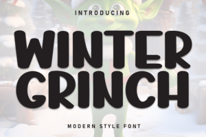 Winter Grinch Font