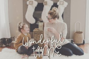 Alternative view of Winter Shining Font