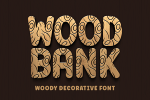 Wood Bank Font