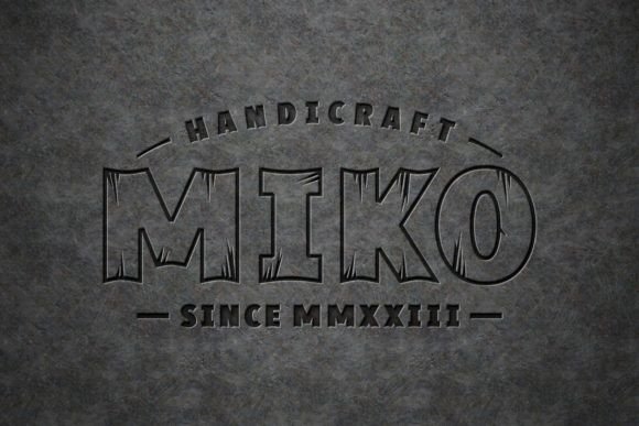 Wood Carving Font - Image 2