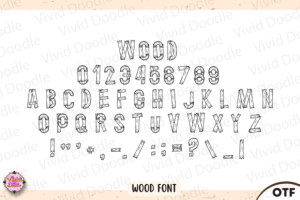 Alternative view of Wood Font
