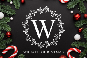 Wreath Christmas Font