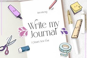 Write My Journal Font