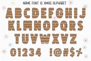 Alternative view of Xmas Doodle Font