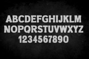 Alternative view of Xmas Font